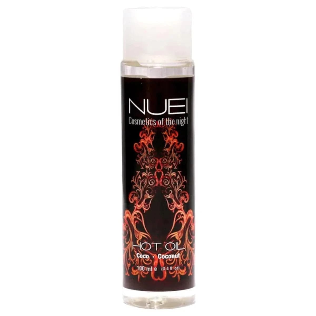 Óleo Massagem Nuei, Comestível e efeito Calor Coco 100ml  Nuei   