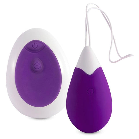 - Vibrador Sem Fio Ovo Wireless Jan Roxo USB, 6cm Ø3cm, 10 Vibrações  Alive   