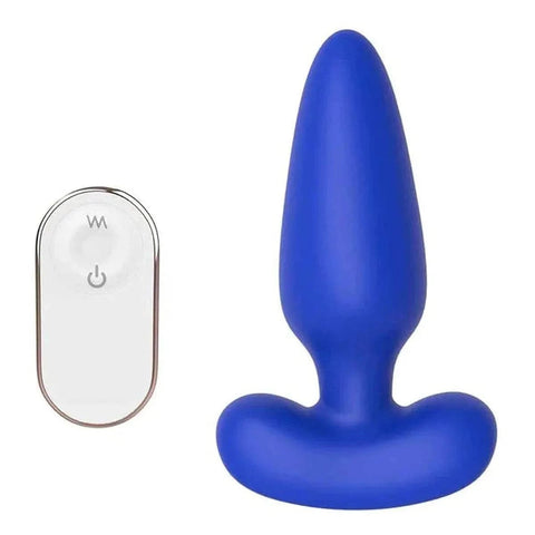 Plug Anal Cheeky Love Azul USB com Controlo Remoto, 12.2cm Ø3.8cm, 9vibrações  Dream Toys   