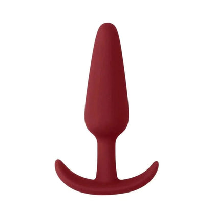 Plug Anal Pequeno Slim Vermelho, 8cm Ø2.2cm - Pérola SexShop