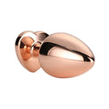 Plug de Metal GLEAMING LOVE Gold Grande, Brilhante Rosa, 9.5cm Ø4.3cm  Dream Toys   