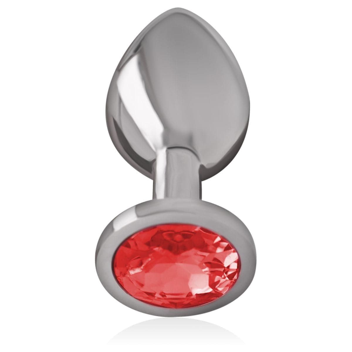 -Plug de Metal Intense Pequeno, Brilhante Vermelho, 7cm Ø2.6cm  Intense   
