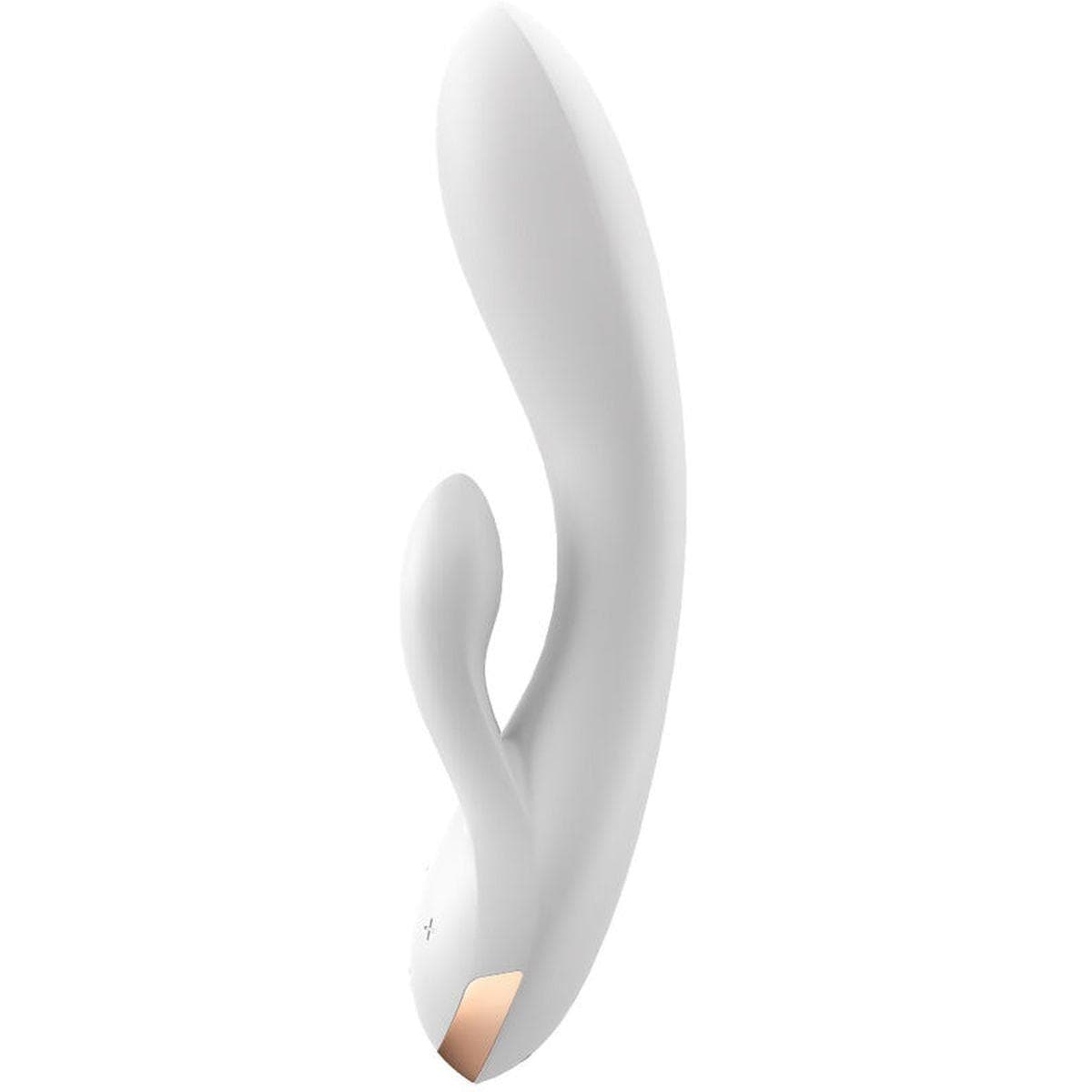 SATISFYER Double Flex Branco, Vibrador com Estimulador Clitóris, Controlado por Smartphone  Satisfyer   