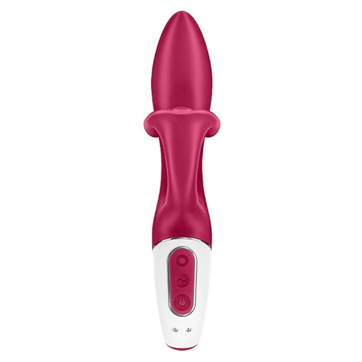 SATISFYER Embrace Me Vermelho, Vibrador com Estimulador Clitóris - Pérola SexShop