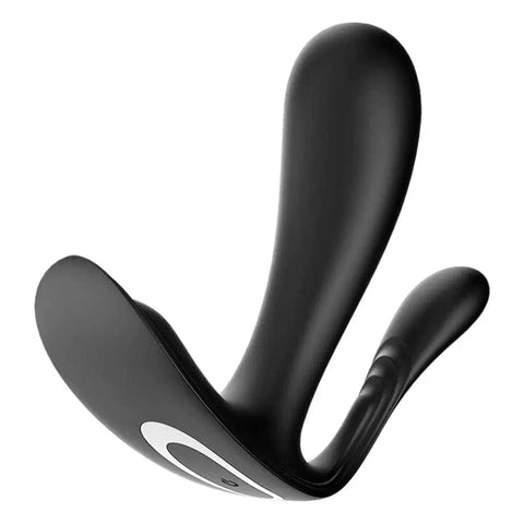 SATISFYER Estimulador Ponto G e Anal Top Secret+ Preto, Controlado por Smartphone  Satisfyer   