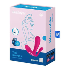 SATISFYER Estimulador Ponto G e Anal Top Secret+ Rosa, Controlado por Smartphone - Pérola SexShop