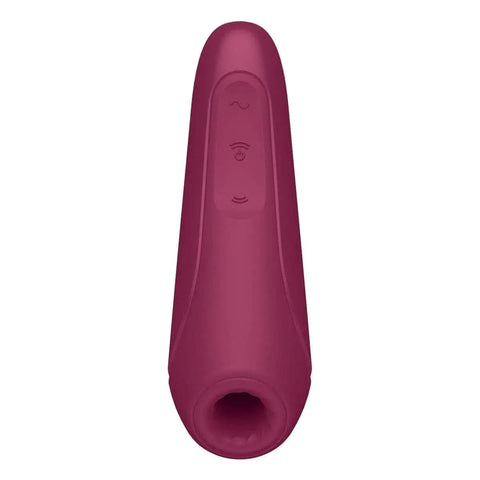 SATISFYER Vibrador de Sucção Curvy 1+ Vermelho, Controlado por Smartphone (video)  Satisfyer   