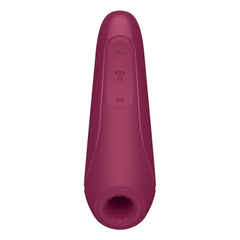 SATISFYER Vibrador de Sucção Curvy 1+ Vermelho, Controlado por Smartphone (video)  Satisfyer   