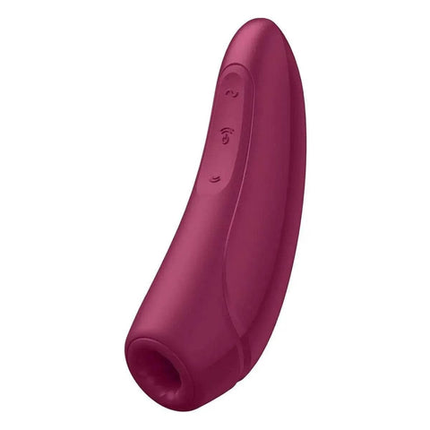 SATISFYER Vibrador de Sucção Curvy 1+ Vermelho, Controlado por Smartphone (video)  Satisfyer   