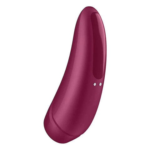 SATISFYER Vibrador de Sucção Curvy 1+ Vermelho, Controlado por Smartphone (video)  Satisfyer   