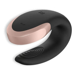 SATISFYER Vibrador Double Love Preto, Controlado por Smartphone e Comando - Pérola SexShop