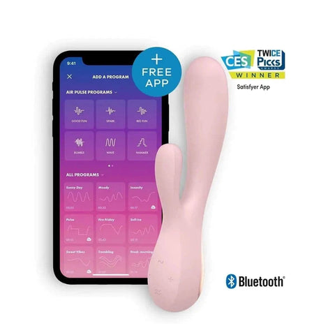 SATISFYER Vibrador Mono Flex Rosa, Controlado por Smartphone (video)  Satisfyer   