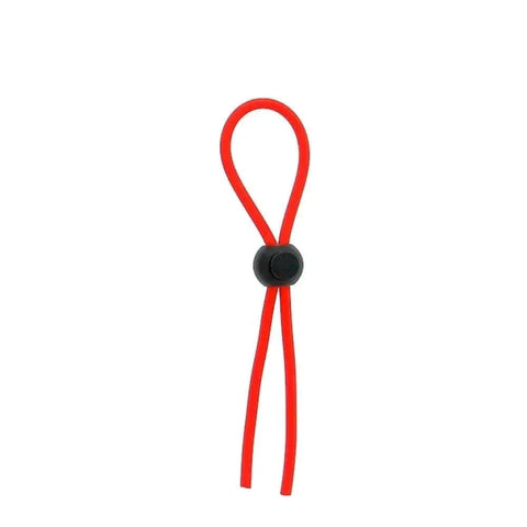 Stretchy Lasso Vermelho Fino, Anel para Pénis, 14.5cm, ØAjustável  Dream Toys   