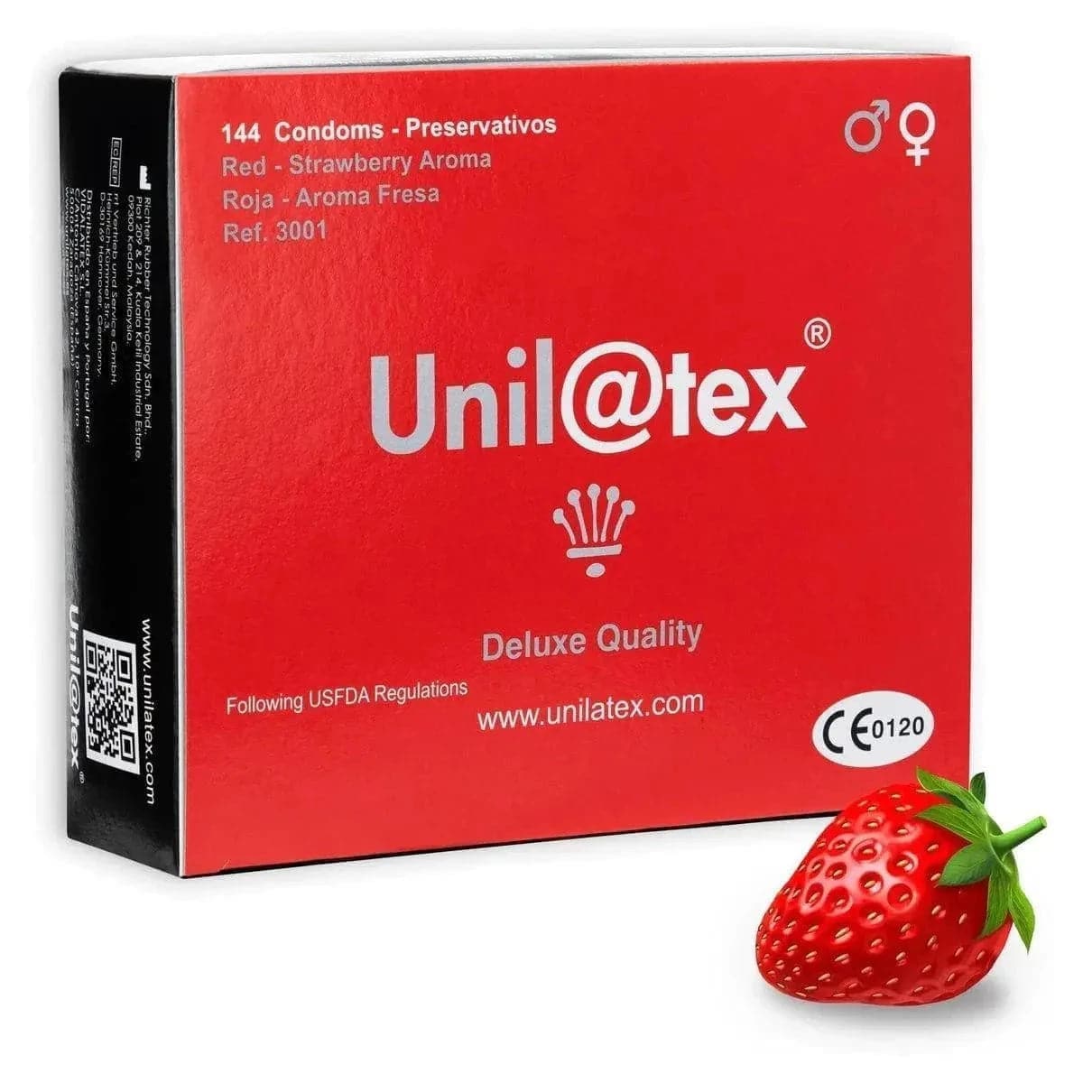 Preservativos Unilatex de Morango- Saborosa Proteção Íntima  Unilatex   