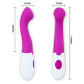 Vibrador Charles Roxo, 17cm Ø3.2cm, 30vibrações  Pretty Love   