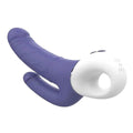 Vibrador Duplo Vibes of Love Azul USB, 23cm Ø3.5cm, 9+9vibrações  Dream Toys   