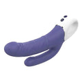 Vibrador Duplo Vibes of Love Azul USB, 23cm Ø3.5cm, 9+9vibrações  Dream Toys   