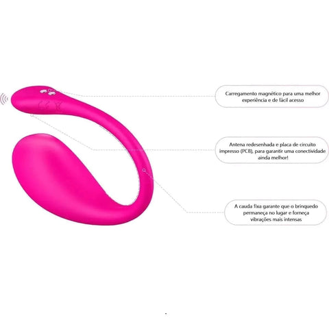 Vibrador Lush 3 Bullet Lovense Rosa, Controlado por Smartphone, 21.1cm Ø3.7cm, 10vibrações (video)  Lovense   