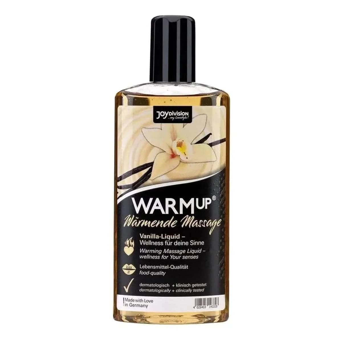 WARMup – Óleo Massagem Comestível Baunilha 150ml - Aquecimento e Aroma de Fruta  JoyDivision   