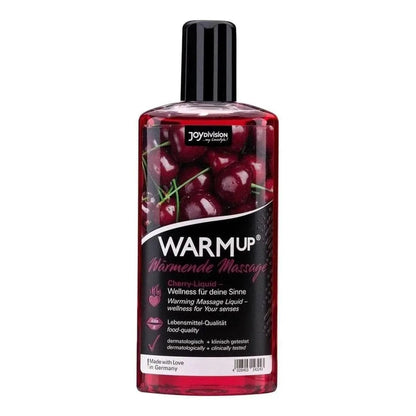 WARMup - Óleo de Massagem Comestível de Cereja 150ml - Aquecimento e Aroma de Fruta - Pérola SexShop