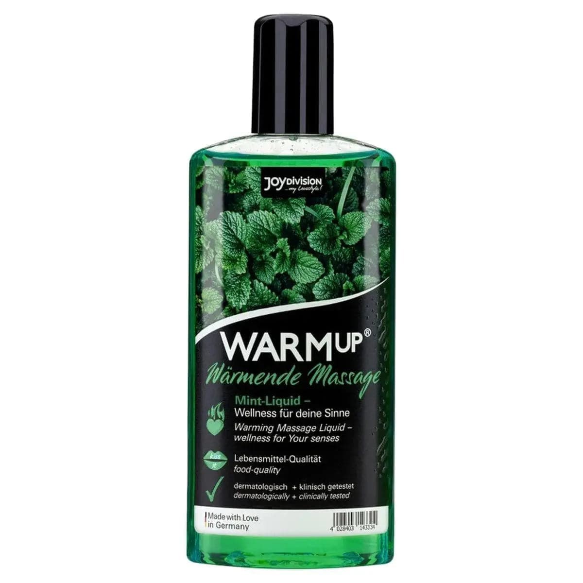 WARMup - Óleo Massagem Comestível Menta 150ml - Aquecimento e Aroma de Fruta - Pérola SexShop